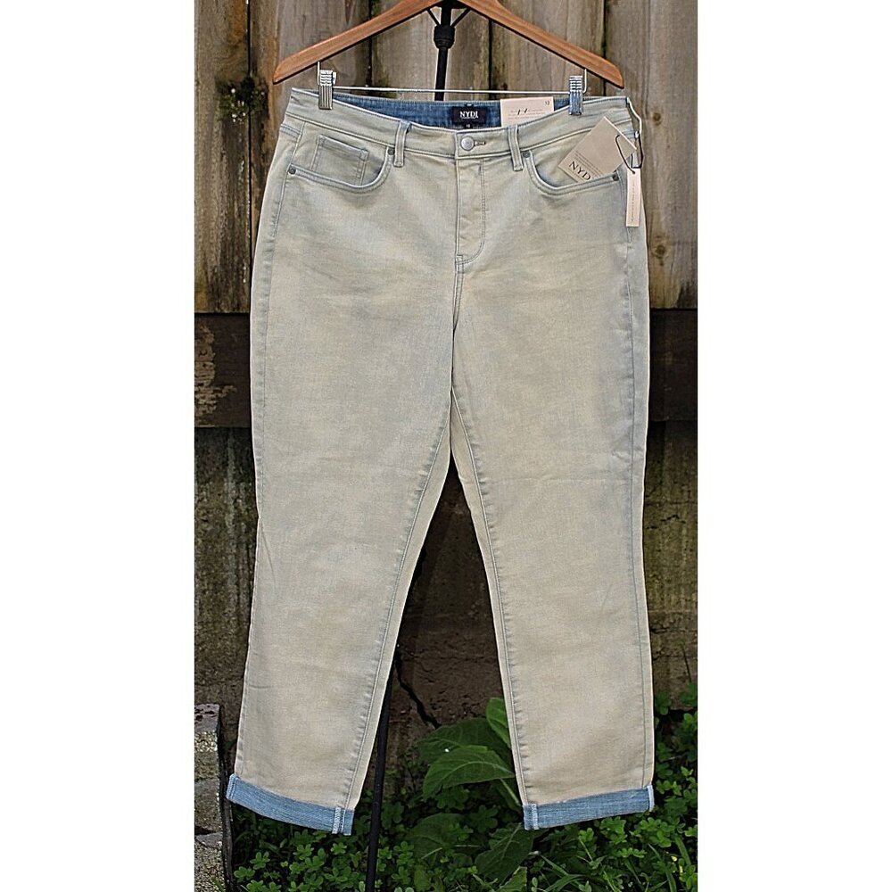 New w/Tags - sz 12 - NYDJ Margot Girlfriend Jeans in Equinox Wash, Reverse wash